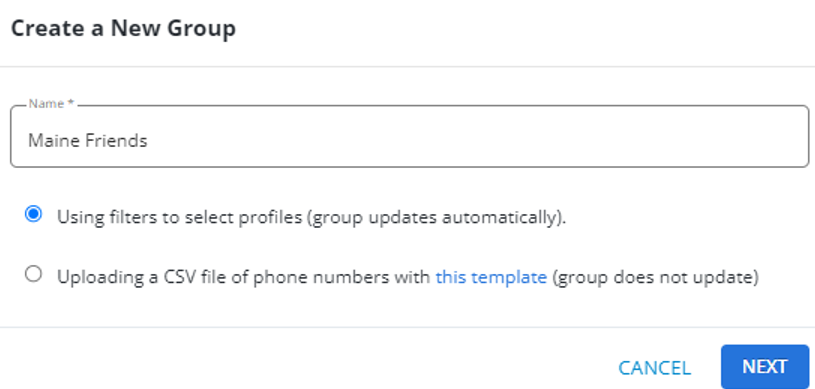 create group